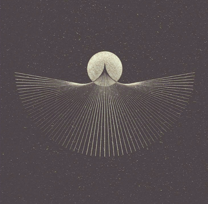 Radiating geometric line artwork